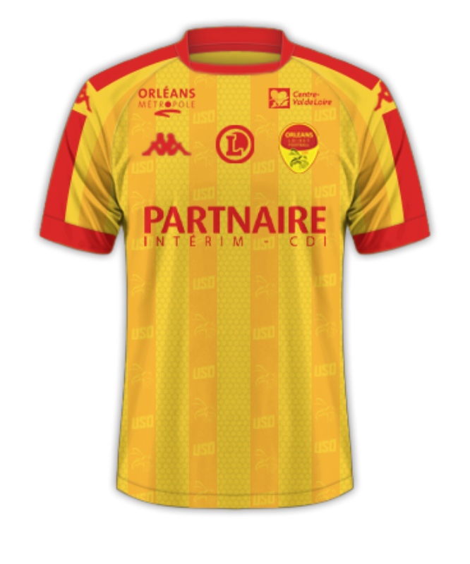 Maillot Domicile US Orléans 2020-21